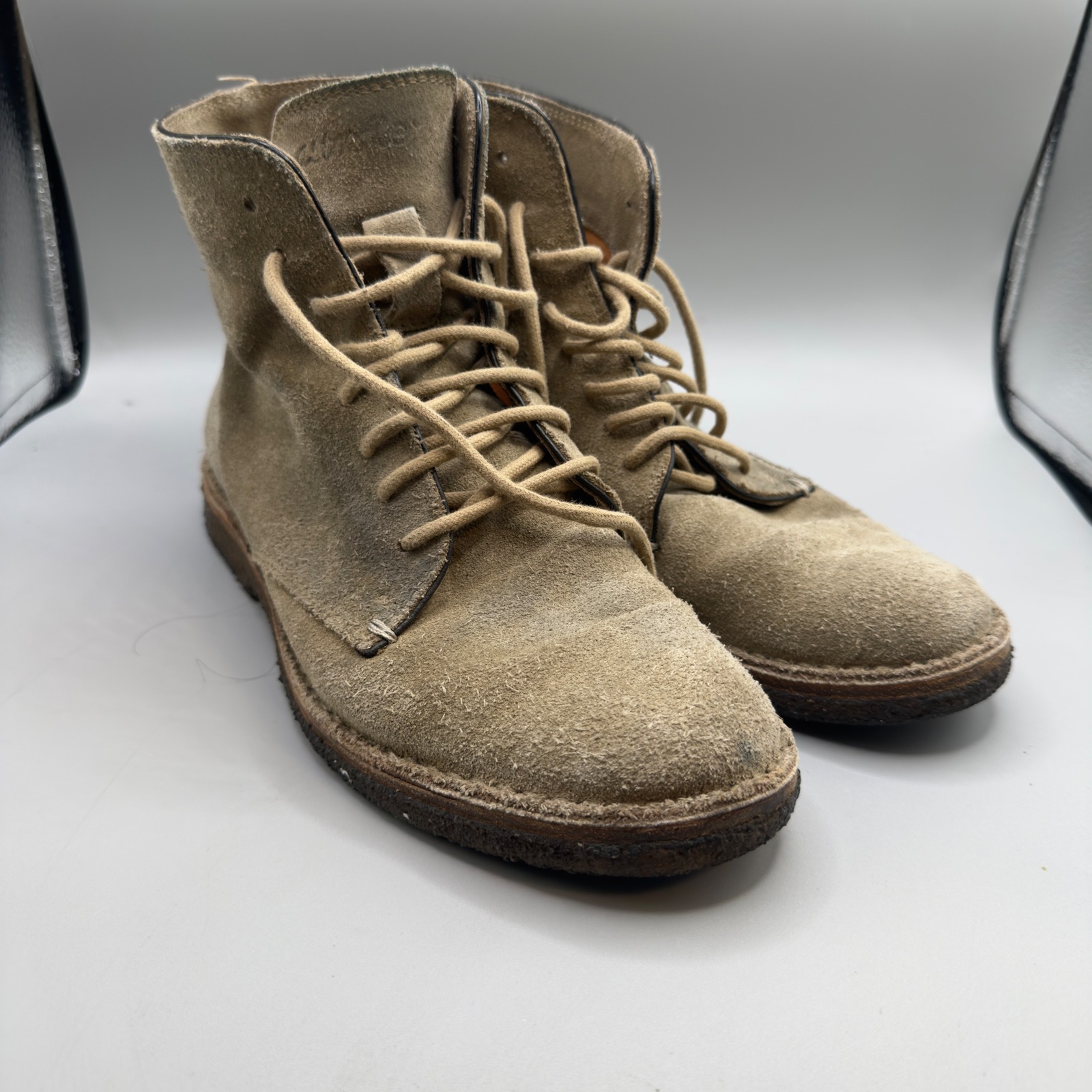 Astorflex Suede Desert Boots Men's Eu 41 Us 8 Tan Made In Italy Crepe Sole